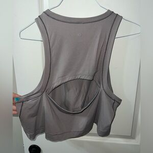 Lululemon cropped Gray Tank Top